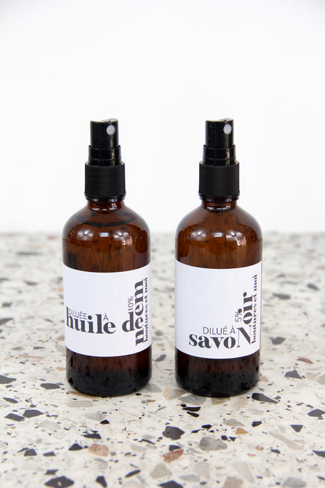 Duo: Huile de neem + Savon noir